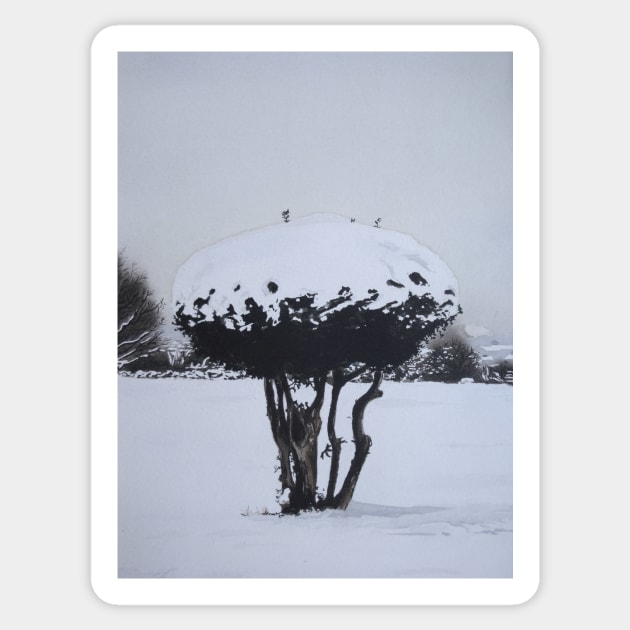 orriginal scenic snow picture landscape Sticker by pollywolly